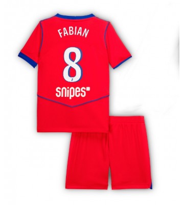 Paris Saint-Germain Fabian Ruiz #8 Replica Third Stadium Kit for Kids 2025-26 Short Sleeve (+ pants)
